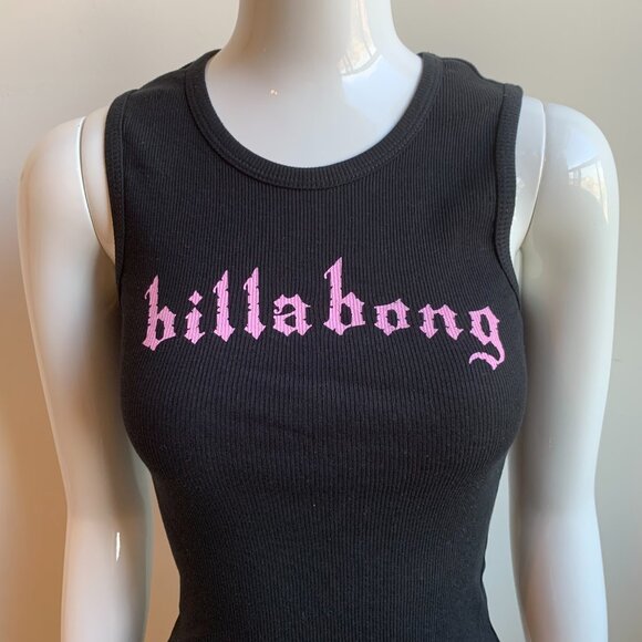 Billabong surf black & pink logo tank top - Picture 2 of 3